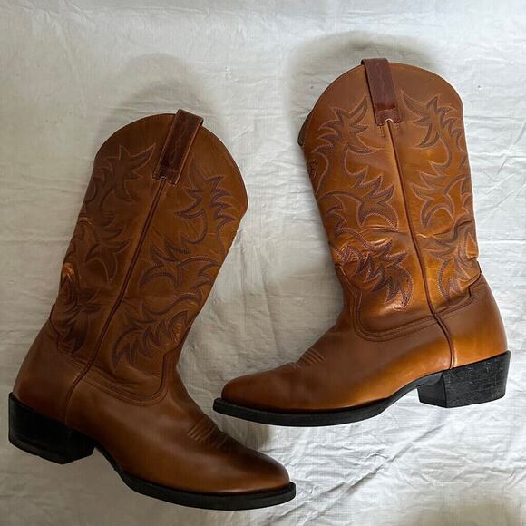 Ariat 34740 Heritage R Toe Western Leather Work Cowboy Mens Soft Toe Boot 8.5 EE - Picture 5 of 10